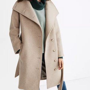 Madewell Copenhagen Belted Coat in Insuluxe Fabric L